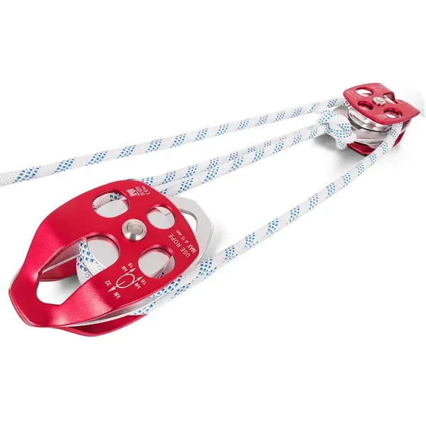 Twin Sheave Block and Tackle 7700LBS Pulley 150Ft, 1/2Inch Double Braid Rope
Twin Sheave Block and Tackle 7700LBS Pulley 150Ft, 1/2Inch Double Braid Rope