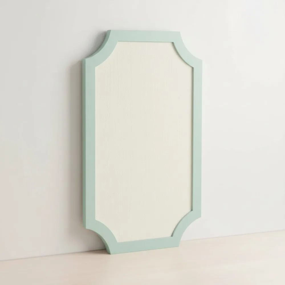 Modern Scallop Fabric Pinboard 15x24 Green, Vision Board Wall Organization for Home Office Decor
Modern Scallop Fabric Pinboard 15x24 Green, Vision Board Wall Organization for Home Office Decor