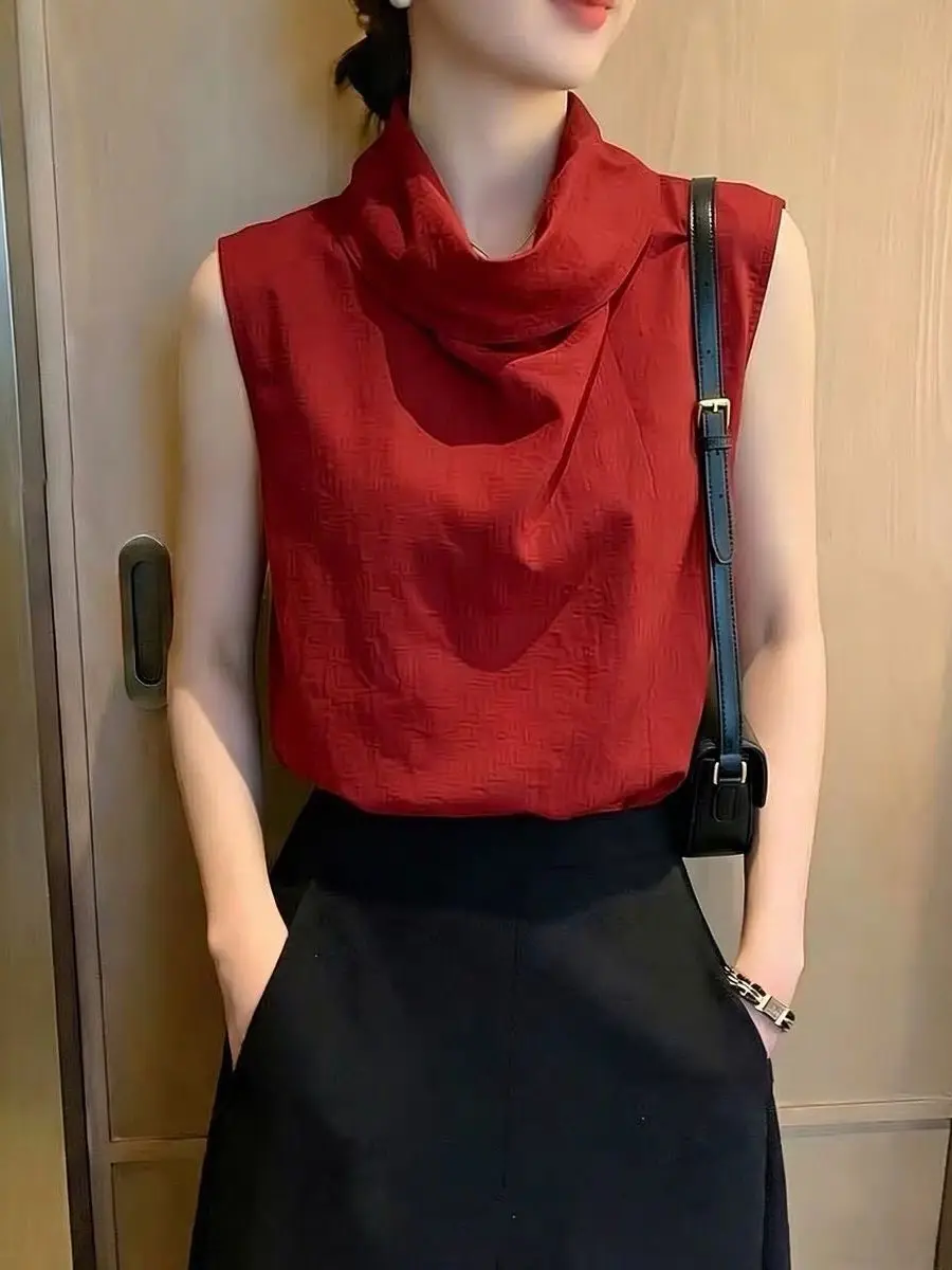 Fashionable Korean Design Off-Shoulder Red Vest Women's Sleeveless Top Spring Summer Versatile Skin-Friendly Breathable
Fashionable Korean Design Off-Shoulder Red Vest Women's Sleeveless Top Spring Summer Versatile Skin-Friendly Breathable