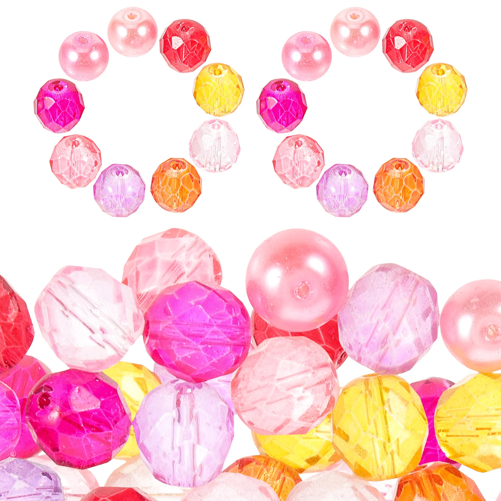 90pcs Pearl Jewelry Accessories 10MM Pink Multi-color DIY Beads for Necklace Bracelet Making Glass Crafts Round Small
90pcs Pearl Jewelry Accessories 10MM Pink Multi-color DIY Beads for Necklace Bracelet Making Glass Crafts Round Small