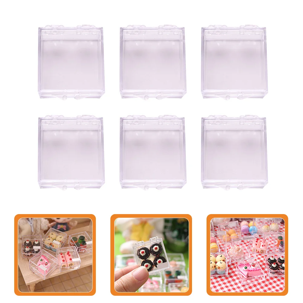 6 Pcs Mini Box Dessert Boxes Dollhouse Accessories Things for Teen Girls Kitchen Toy Plastic Case
6 Pcs Mini Box Dessert Boxes Dollhouse Accessories Things for Teen Girls Kitchen Toy Plastic Case