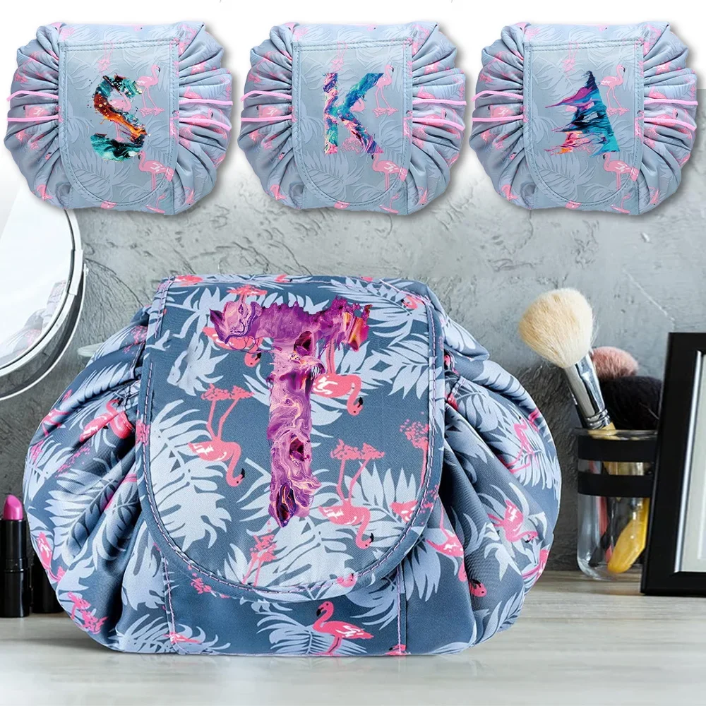 Women's Toiletry Bag Drawstring Cosmetic Bag Printing Paint Series Lazy Makeup Storage Bags Women Magic Wash Organizer
Women's Toiletry Bag Drawstring Cosmetic Bag Printing Paint Series Lazy Makeup Storage Bags Women Magic Wash Organizer