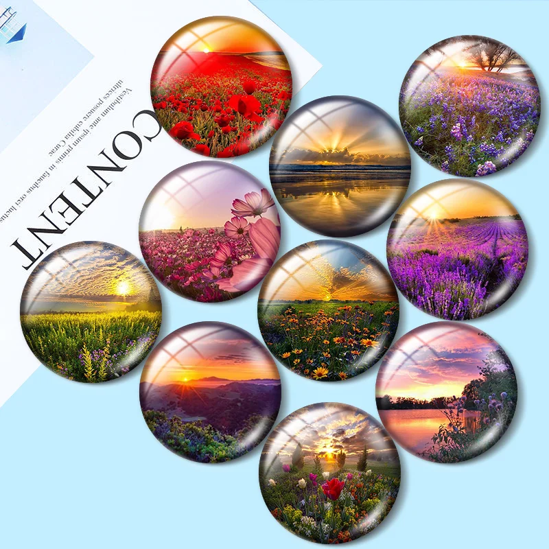 New Flower Sunset in California10pcs 12mm/18mm/20mm/25mm Round photo glass cabochon demo flat back Making findings
New Flower Sunset in California10pcs 12mm/18mm/20mm/25mm Round photo glass cabochon demo flat back Making findings