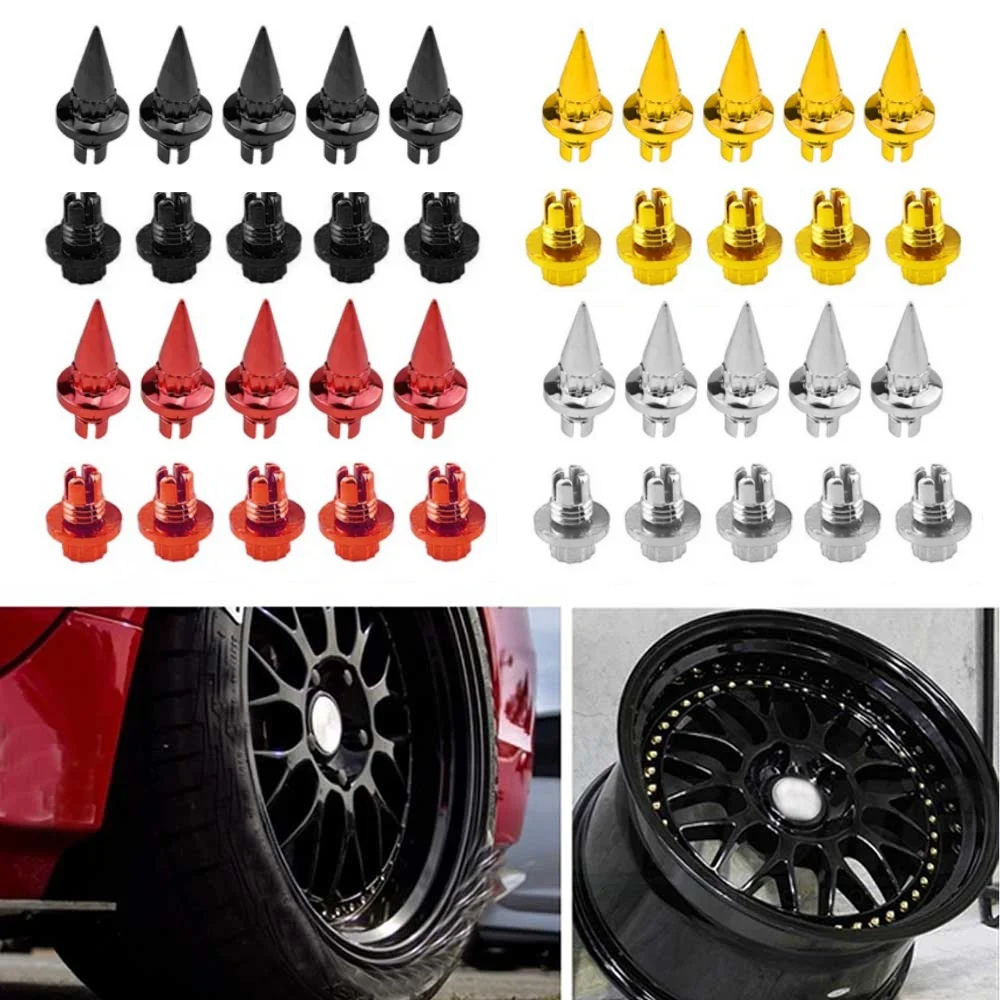 25Pcs Car Wheel Rivets Spike Nut Tires Plastic Cap Lip Screw Bolt Car Rim Protection Cover Valve Stem Caps Universal Accessories
25Pcs Car Wheel Rivets Spike Nut Tires Plastic Cap Lip Screw Bolt Car Rim Protection Cover Valve Stem Caps Universal Accessories