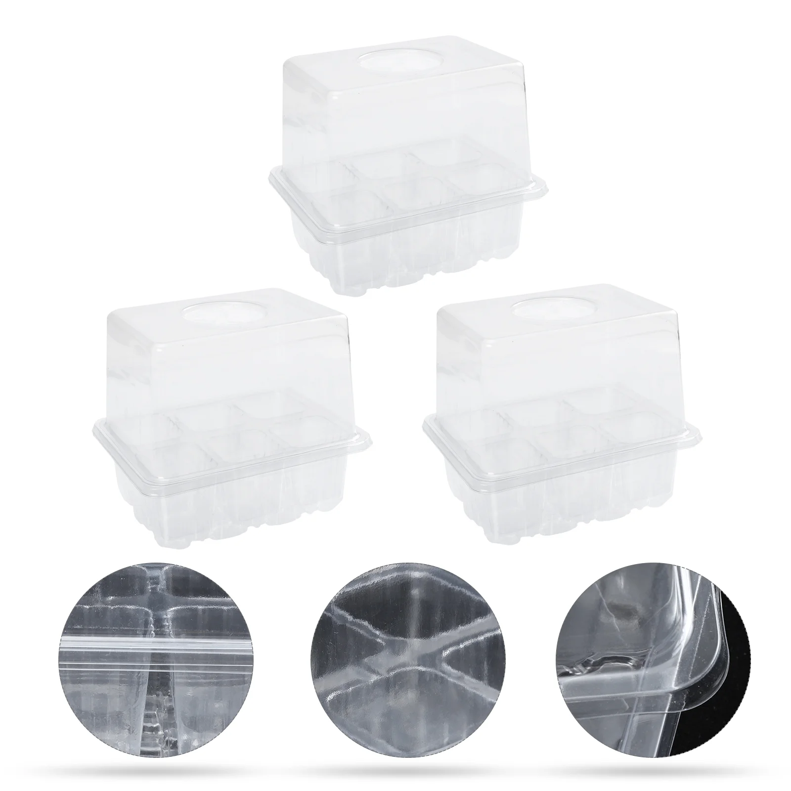 3 Pcs Heightened Planting Box Gardening Seedlings Pot Seeds Pots Starter Germination Bag Propagation Tray Trays Flowers
3 Pcs Heightened Planting Box Gardening Seedlings Pot Seeds Pots Starter Germination Bag Propagation Tray Trays Flowers