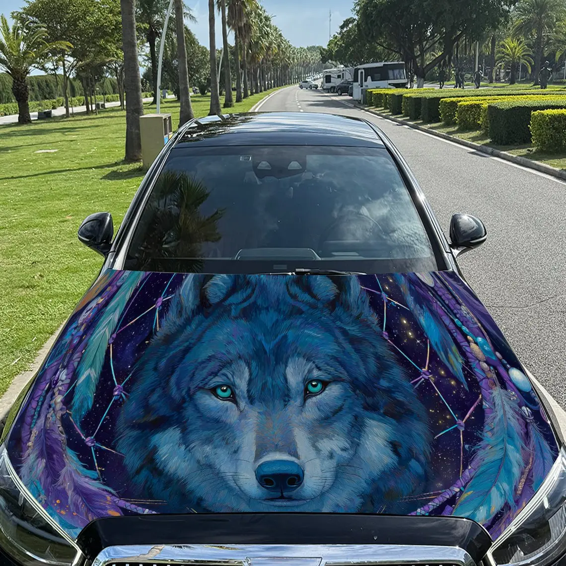 Наклейка на капот двигателя автомобиля «Ловец снов» с волком, автоматические виниловые обертки, водонепроницаемая самоклеящаяся наклейка на автомобиль, прочная и устойчивая к царапинам
Наклейка на капот двигателя автомобиля «Ловец снов» с волком, автоматические виниловые обертки, водонепроницаемая самоклеящаяся наклейка на автомобиль, прочная и устойчивая к царапинам