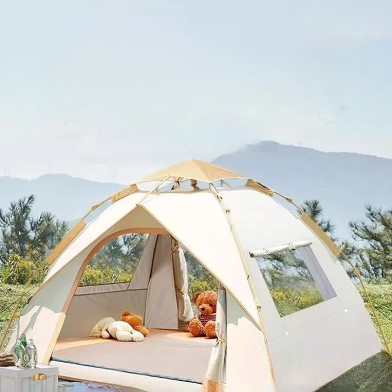 Outdoor Folding Portable Rainproof Thickened Tents Lightweight Waterproof Leisure Tent Large Space Sunshade Tent Camp Equipment
Outdoor Folding Portable Rainproof Thickened Tents Lightweight Waterproof Leisure Tent Large Space Sunshade Tent Camp Equipment