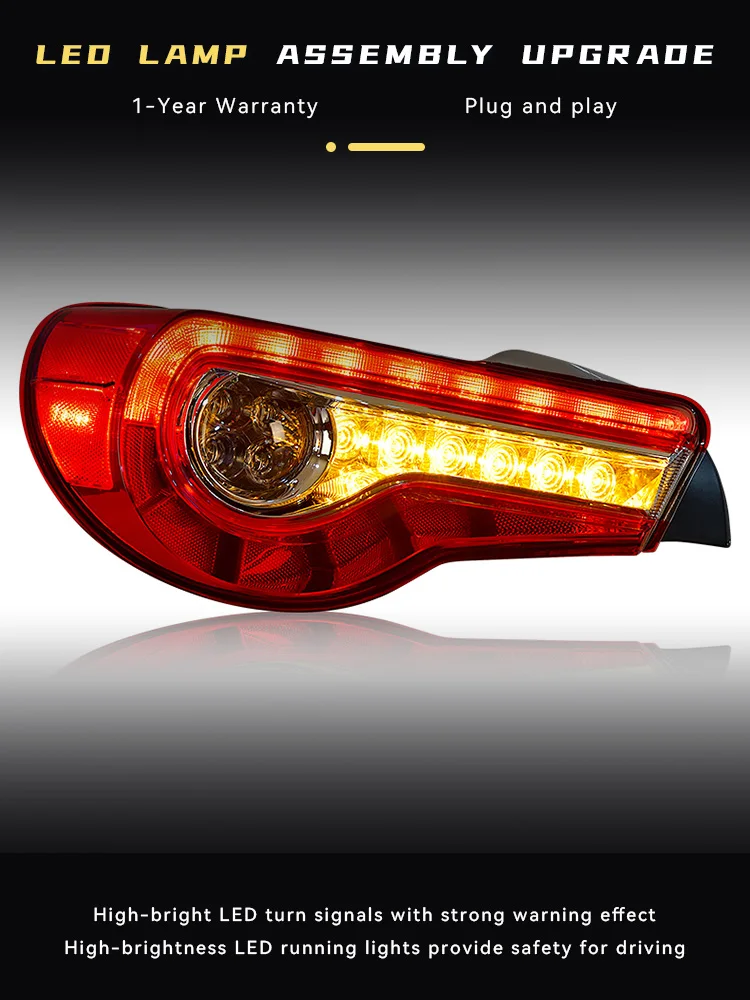 Car Lights for Toyota GT86 BRZ 2012-2020 LED Auto Taillights Upgrade High Configure Design Refit Rear Lamp Accessories
Car Lights for Toyota GT86 BRZ 2012-2020 LED Auto Taillights Upgrade High Configure Design Refit Rear Lamp Accessories