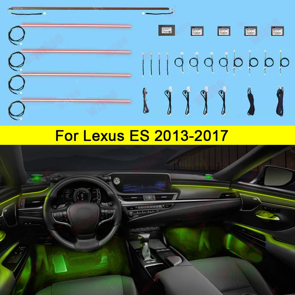 Окружающее освещение для Lexus ES 2013-2017 2018-2025, декоративное освещение, светодиодная атмосферная лампа, интерьерная подсветка для ног, оригинальная RGB Symphony
Окружающее освещение для Lexus ES 2013-2017 2018-2025, декоративное освещение, светодиодная атмосферная лампа, интерьерная подсветка для ног, оригинальная RGB Symphony