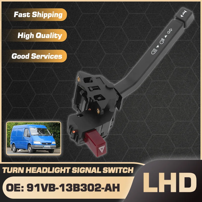 Auto LHD Headlight Turn Signal Switch 91VB-13B302-AH For Ford Transit MK4 MK5 Ford Tourneo JMC Teshun 1991-2000 91VB-13B302-AG
Auto LHD Headlight Turn Signal Switch 91VB-13B302-AH For Ford Transit MK4 MK5 Ford Tourneo JMC Teshun 1991-2000 91VB-13B302-AG