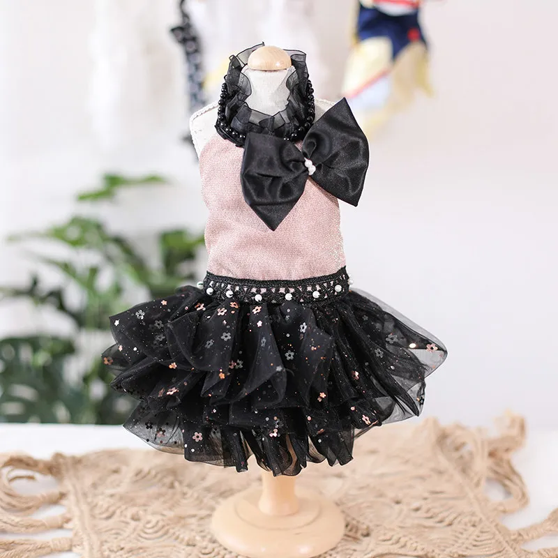 Black Pink Luxury Pet Dog Clothes 2026 New Handmade Sequin Lace Bow Wedding Princess Dresses for Small Medium Dog Puppy Outfits
Black Pink Luxury Pet Dog Clothes 2026 New Handmade Sequin Lace Bow Wedding Princess Dresses for Small Medium Dog Puppy Outfits