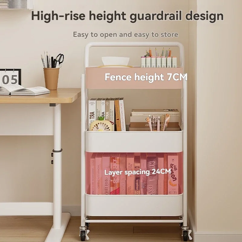 Mobile Storage Rack With Multiple Layers Of Organizing Shelves, Foldable Storage Rack Next To The Desk, Kitchen And Bathroom Sto
Mobile Storage Rack With Multiple Layers Of Organizing Shelves, Foldable Storage Rack Next To The Desk, Kitchen And Bathroom Sto