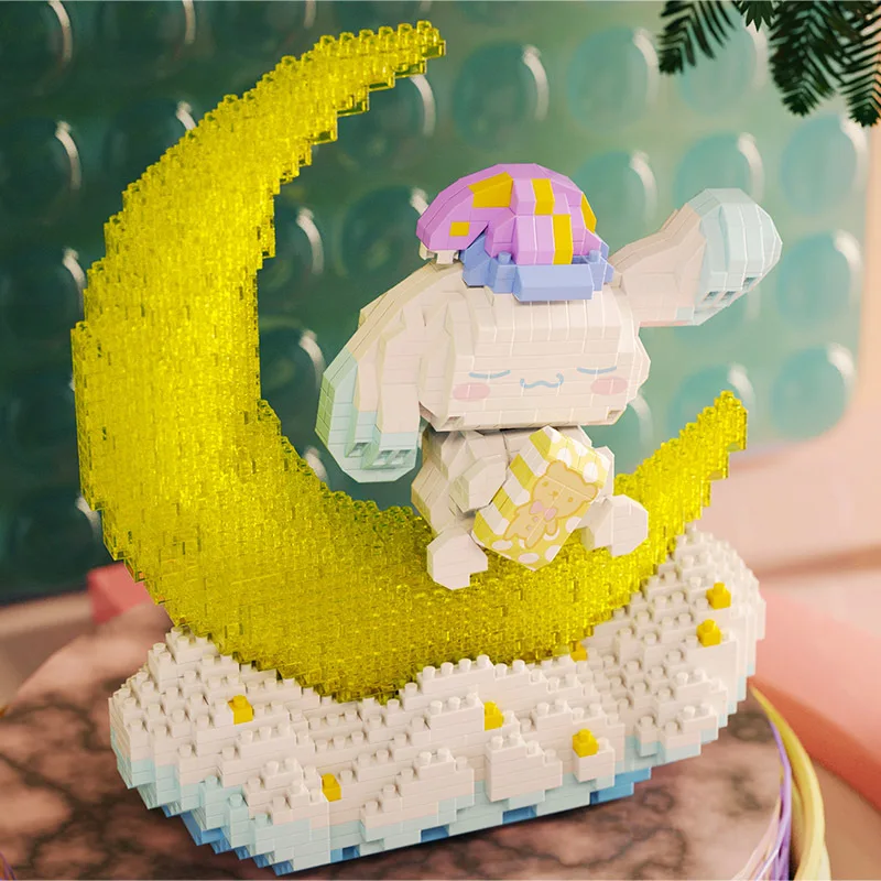 Cinnamoroll Micro Building Blocks Sanrio Dreaming At Moon DIY Assembly 3D Model Mini Brick Figure Toys For Kid Gift
Cinnamoroll Micro Building Blocks Sanrio Dreaming At Moon DIY Assembly 3D Model Mini Brick Figure Toys For Kid Gift