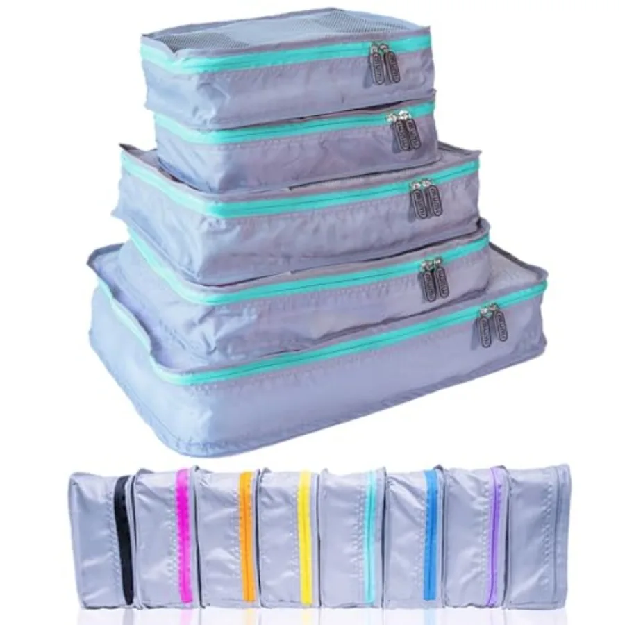 Packing Cubes - 5 Compression Packing Cubes for Travel, Luggage Organizer Bags for Suitcases, Carry-On, Duffle or Backpack Mesh
Packing Cubes - 5 Compression Packing Cubes for Travel, Luggage Organizer Bags for Suitcases, Carry-On, Duffle or Backpack Mesh