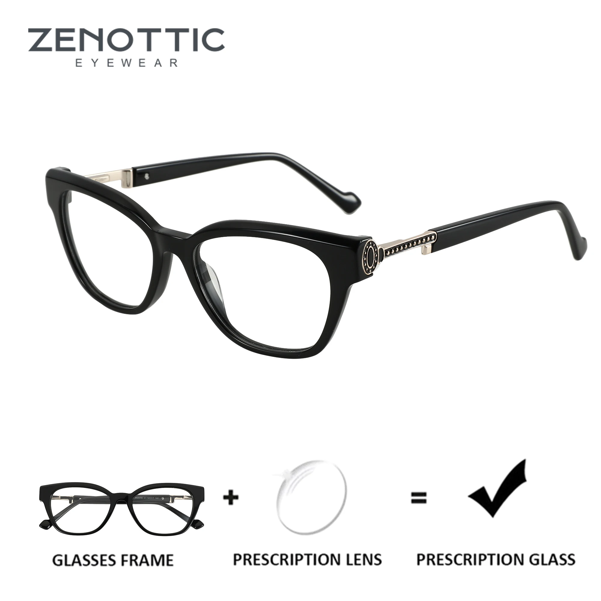 ZENOTTIC Handmade Acetate Square Prescription Glasses Spring Leg Myopia Eyewear Fashion Butterfly Optical Eyeglasses for Women
ZENOTTIC Handmade Acetate Square Prescription Glasses Spring Leg Myopia Eyewear Fashion Butterfly Optical Eyeglasses for Women