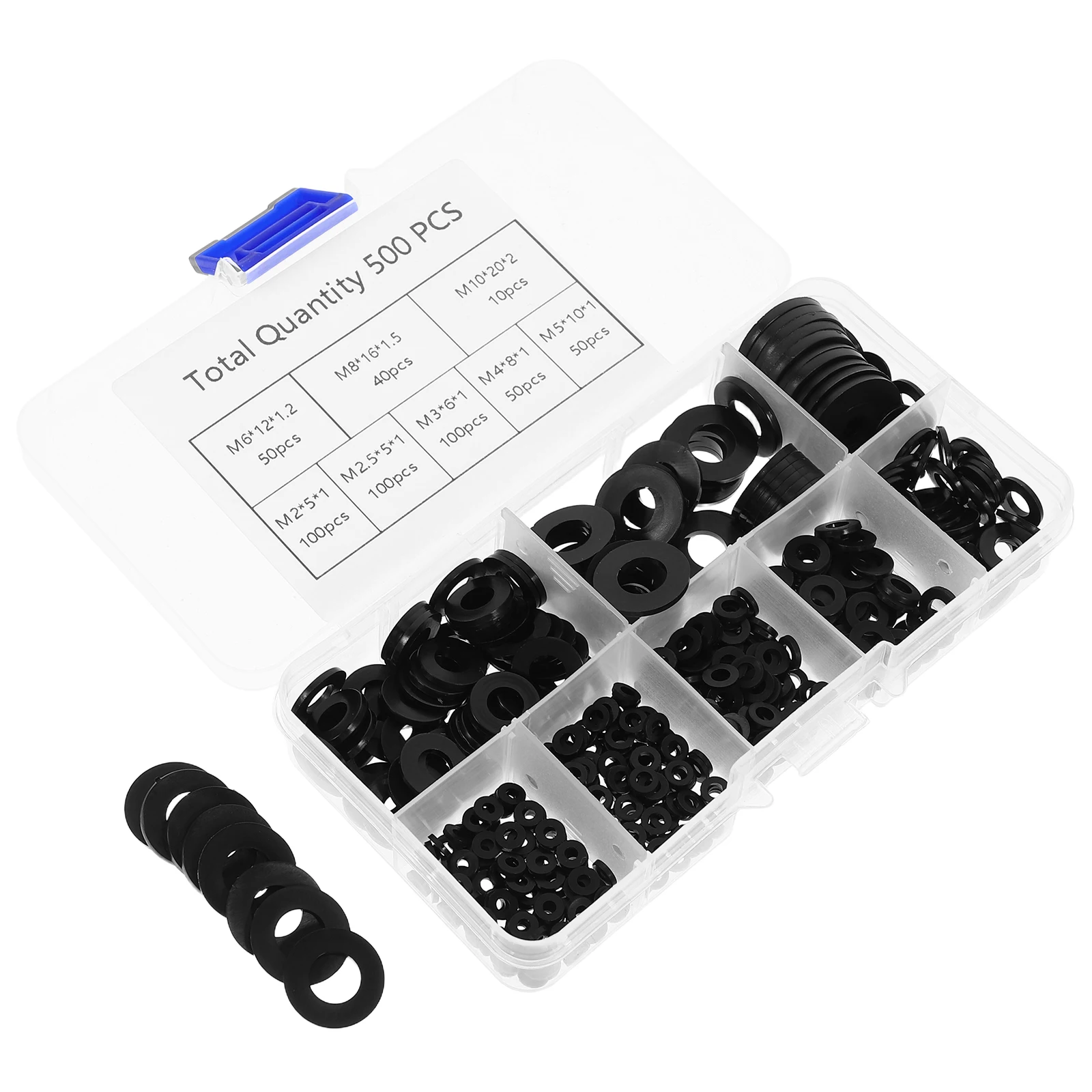 500pcs Plastic Insulated Flat Washers Sturdy Nylon Sealing Leak Proof for Car Electrical Automotive Bolts
500pcs Plastic Insulated Flat Washers Sturdy Nylon Sealing Leak Proof for Car Electrical Automotive Bolts