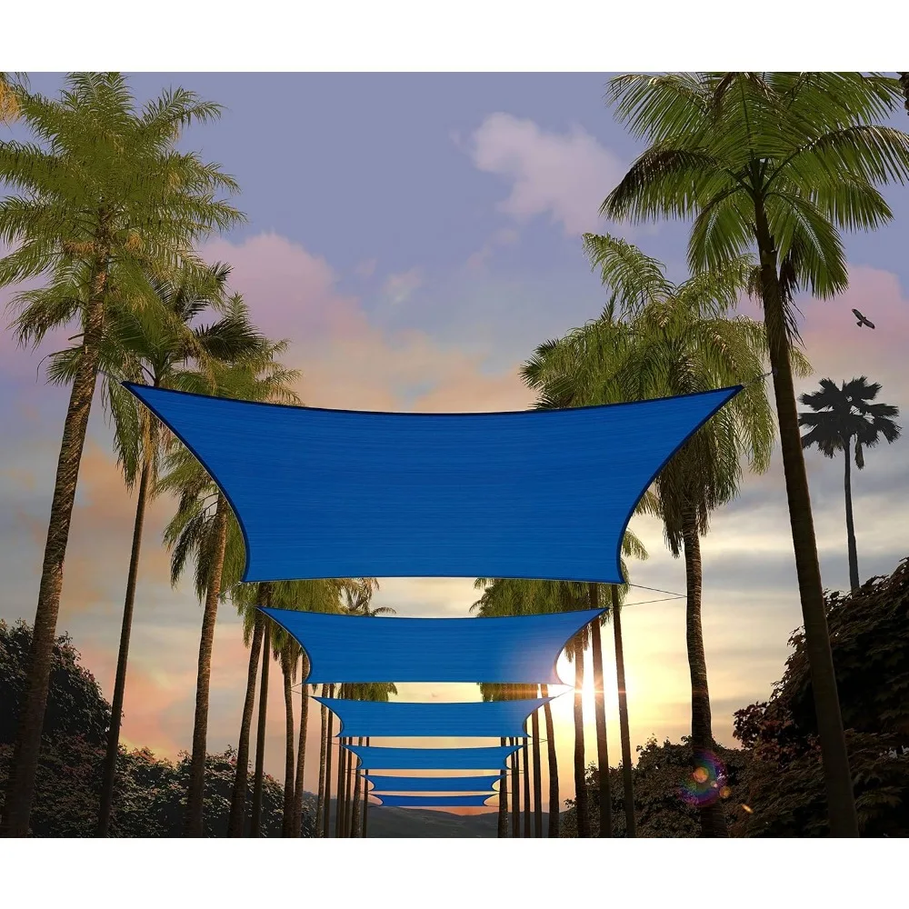 14' x 14' Blue Square Sun Shade Sail Canopy Awning UPF50+ AGTAPS14, 95% UV Blockage, Water & Air Permeable, Commercial and Resi
14' x 14' Blue Square Sun Shade Sail Canopy Awning UPF50+ AGTAPS14, 95% UV Blockage, Water & Air Permeable, Commercial and Resi