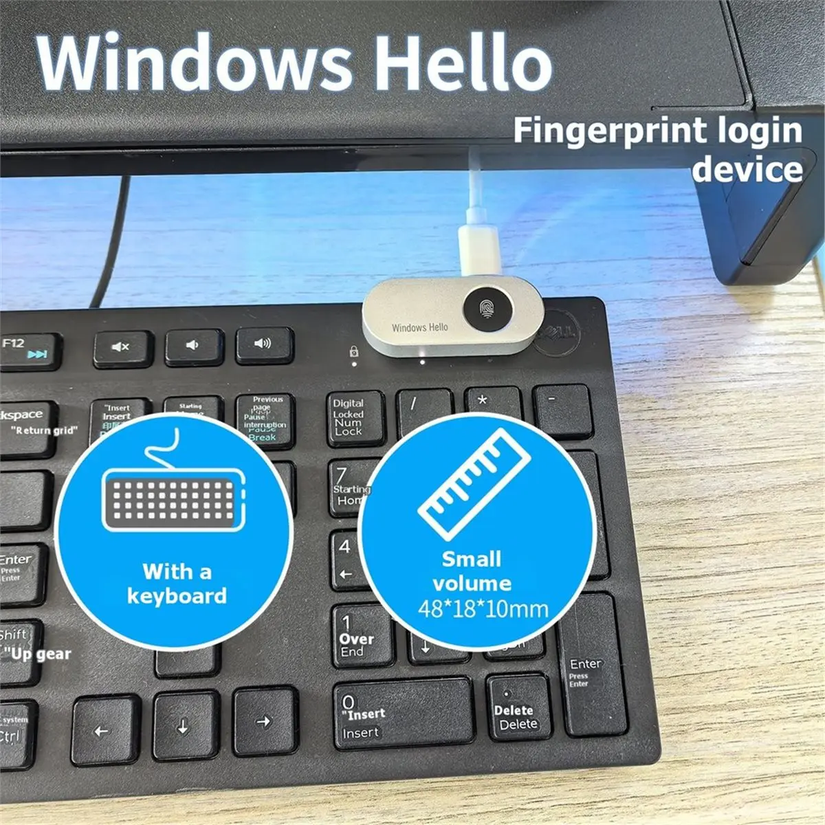Новый считыватель отпечатков пальцев Hello - устройство для входа в компьютер с биометрической разблокировкой и защитой доступа для Win10/11
Новый считыватель отпечатков пальцев Hello - устройство для входа в компьютер с биометрической разблокировкой и защитой доступа для Win10/11