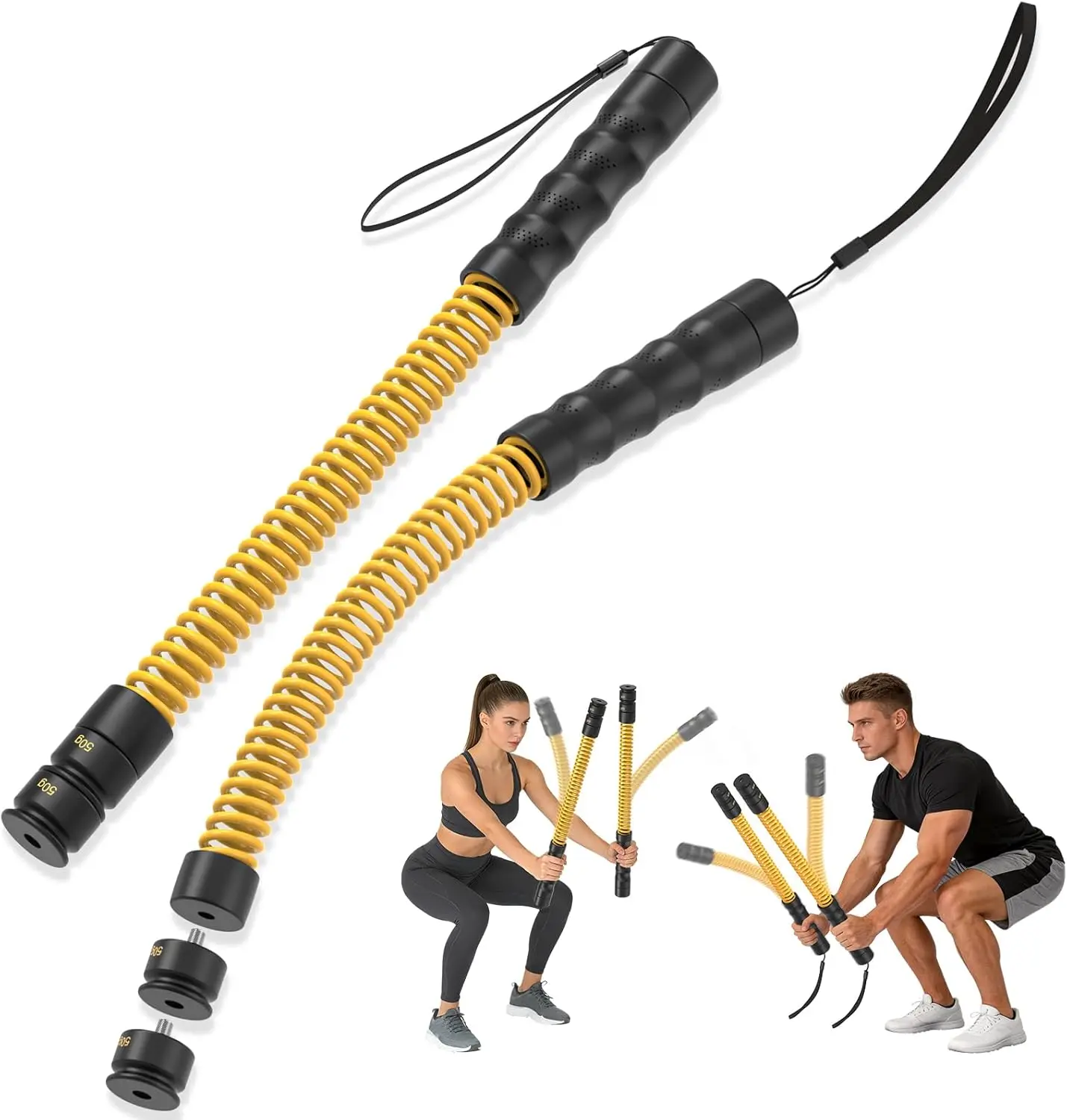 Portable Steel Core Battle Ropes 4.0, Anti-Slip Ergonomic Handles for HIIT & Full Body Workout, Home Gym & Outdoor
Portable Steel Core Battle Ropes 4.0, Anti-Slip Ergonomic Handles for HIIT & Full Body Workout, Home Gym & Outdoor