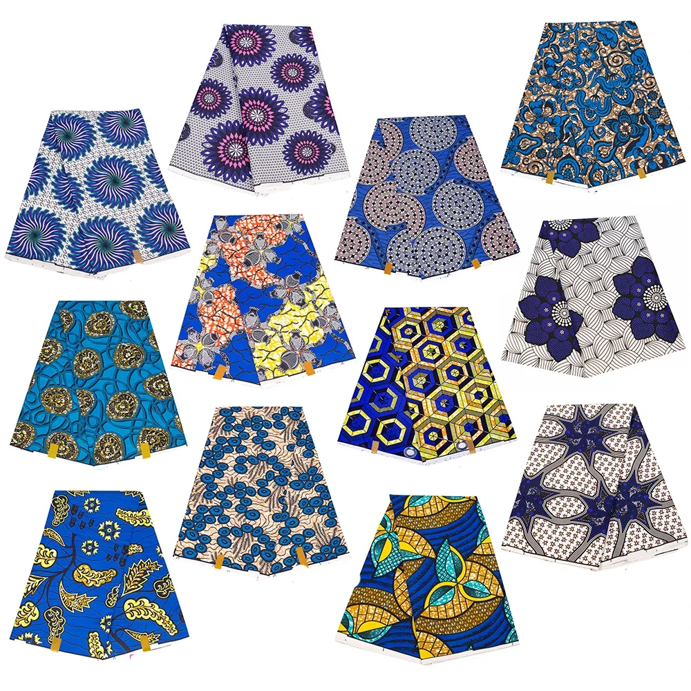 2024 Royal Blue Fan Pattern African Fabric By the Yard Polyester Material For Handsewing High Quality Cloth for Party Dress
2024 Royal Blue Fan Pattern African Fabric By the Yard Polyester Material For Handsewing High Quality Cloth for Party Dress