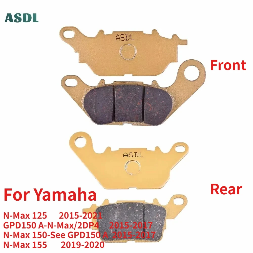 125cc Motorcycle Front Rear Brake Pads Disc For Yamaha N-Max 125 2015-2021 GPD 150 A-N-Max/2DP4 2015-2017 N-Max 150/155 15-17
125cc Motorcycle Front Rear Brake Pads Disc For Yamaha N-Max 125 2015-2021 GPD 150 A-N-Max/2DP4 2015-2017 N-Max 150/155 15-17