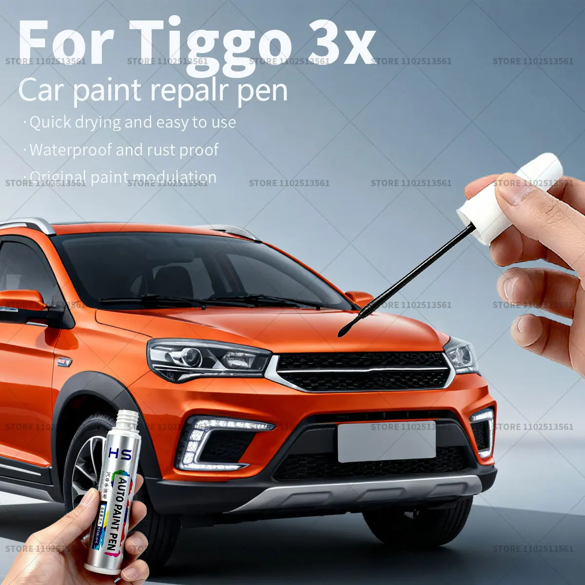 Ручка для ремонта автомобильной краски, средство для удаления царапин, автоаксессуары «сделай сам», белый 030, красный, DM, оранжевый, 07, желтый для Chirey Chery Tiggo 3x
Ручка для ремонта автомобильной краски, средство для удаления царапин, автоаксессуары «сделай сам», белый 030, красный, DM, оранжевый, 07, желтый для Chirey Chery Tiggo 3x