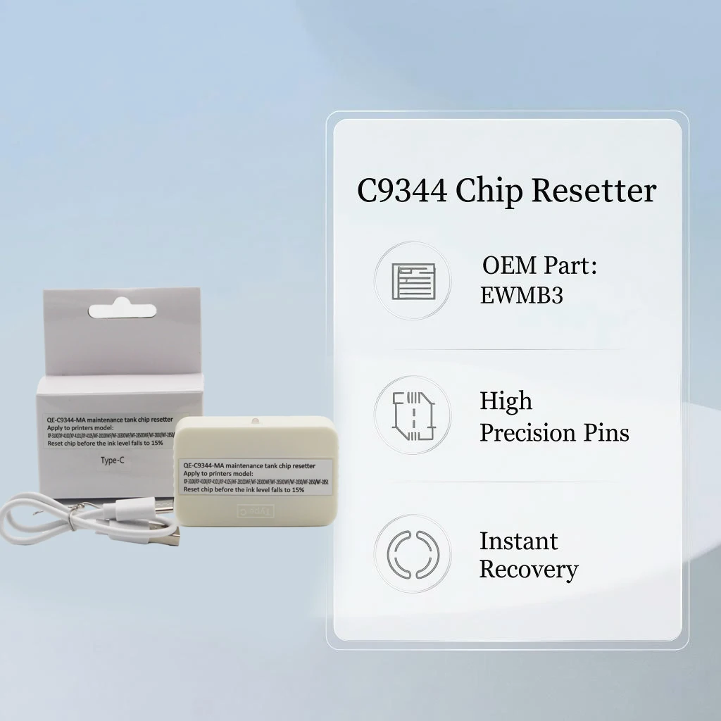 C9344 Maintenance Box Tank Chip Resetter For Epson L3560 L3550 L5590 XP-2100 2105 XP-3100 XP-3105 XP-4100 XP-4105 2810 Printer
C9344 Maintenance Box Tank Chip Resetter For Epson L3560 L3550 L5590 XP-2100 2105 XP-3100 XP-3105 XP-4100 XP-4105 2810 Printer