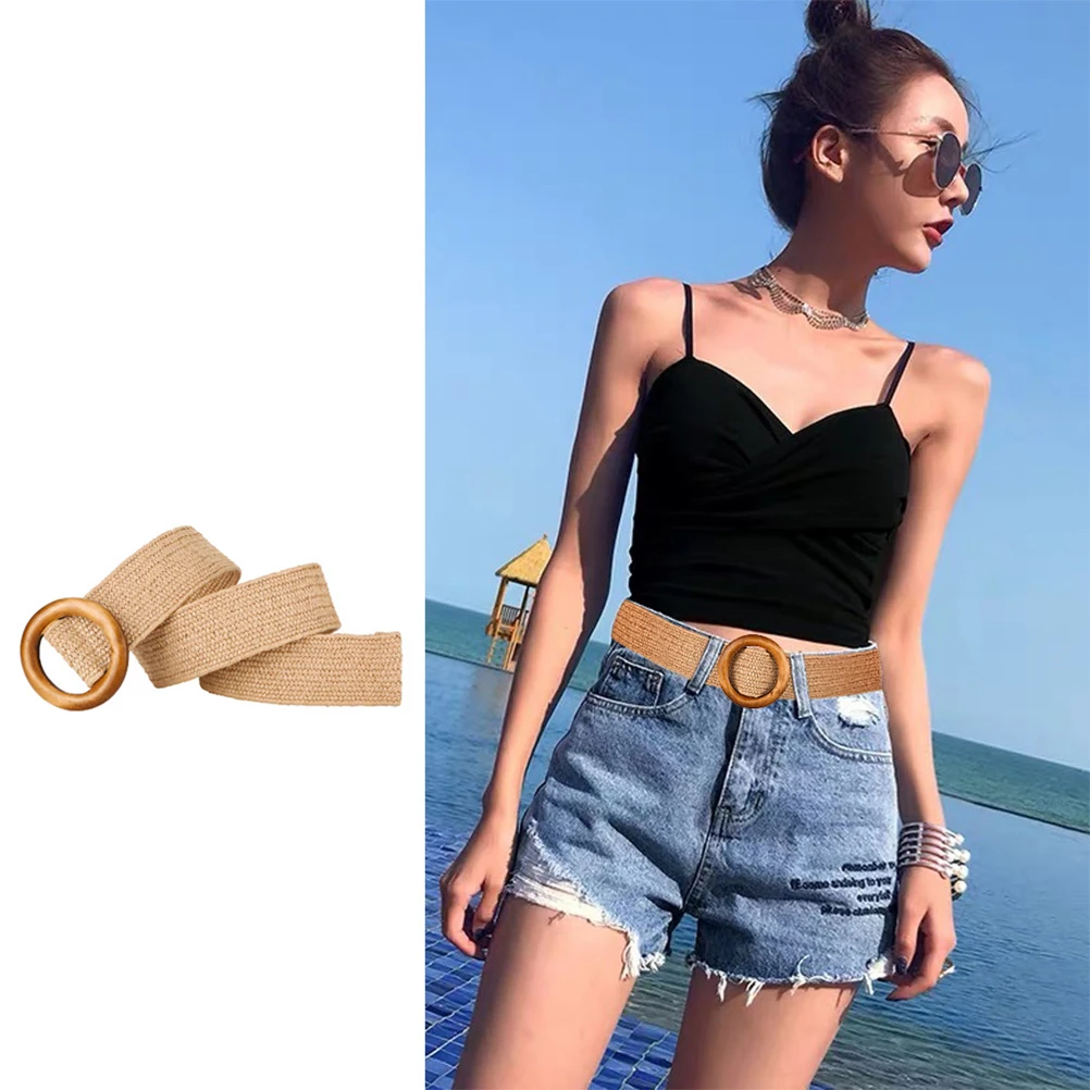 Braided Belt Women PP Grass Woven Leisure Belts for Jeans Pants Adjustable Size Natural Material Wooden Buckle Casual Daily
Braided Belt Women PP Grass Woven Leisure Belts for Jeans Pants Adjustable Size Natural Material Wooden Buckle Casual Daily