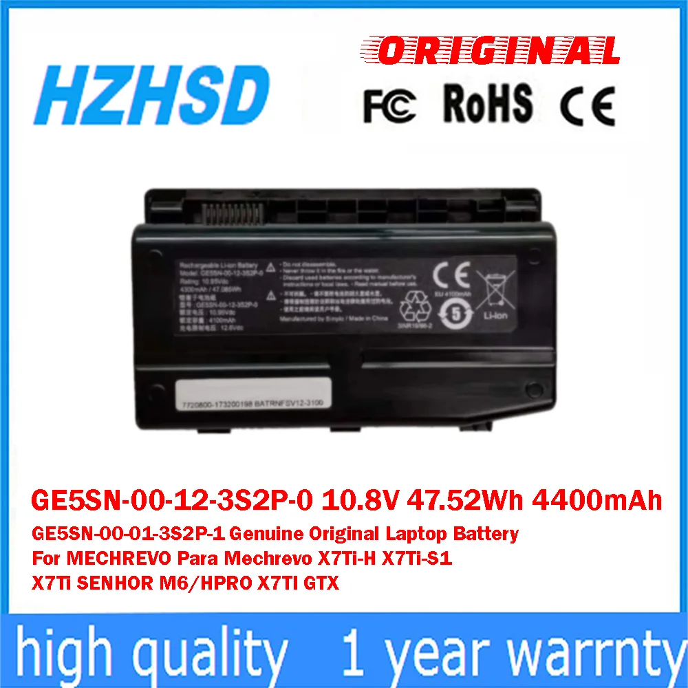 GE5SN-00-12-3S2P-0 10.8V 47.52Wh 4400mAh GE5SN-00-01-3S2P-1Genuine Original Laptop Battery For MECHREVO Para X7Ti-H X7Ti-S1 X7Ti
GE5SN-00-12-3S2P-0 10.8V 47.52Wh 4400mAh GE5SN-00-01-3S2P-1Genuine Original Laptop Battery For MECHREVO Para X7Ti-H X7Ti-S1 X7Ti