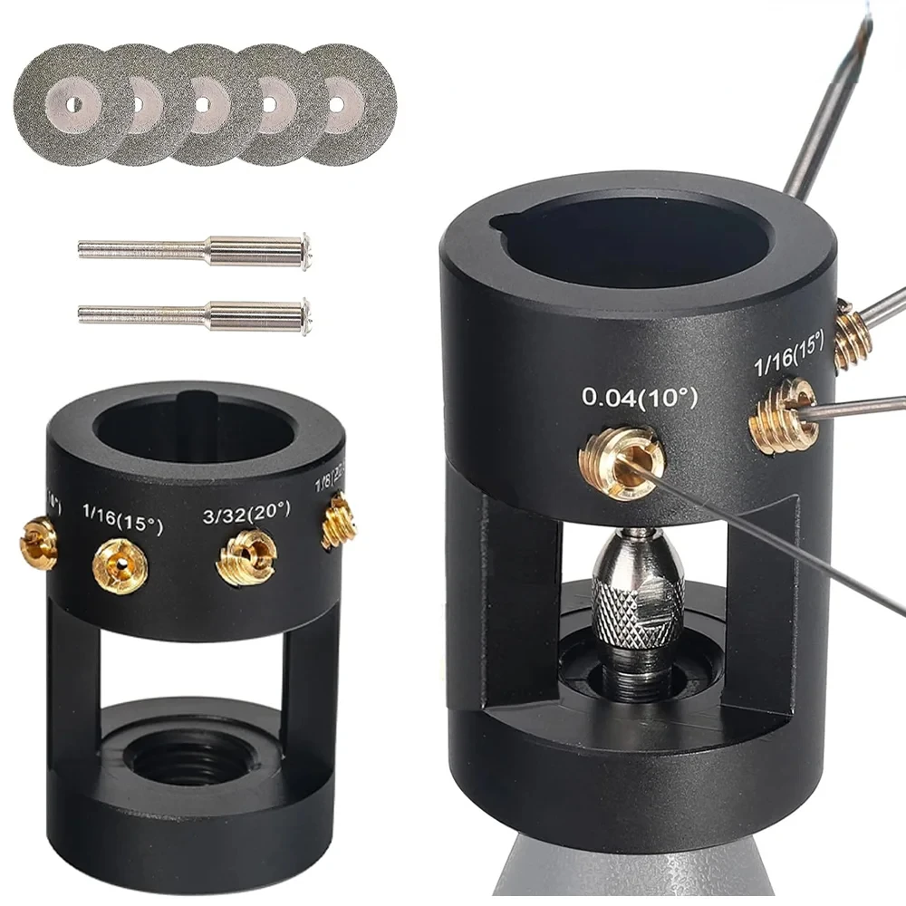 Tungsten Electrode Grinder TIG Welding Tools Multi-Angle and Offset Horizontal Hole Grinder with Cutoff Slot for Welding Aids
Tungsten Electrode Grinder TIG Welding Tools Multi-Angle and Offset Horizontal Hole Grinder with Cutoff Slot for Welding Aids