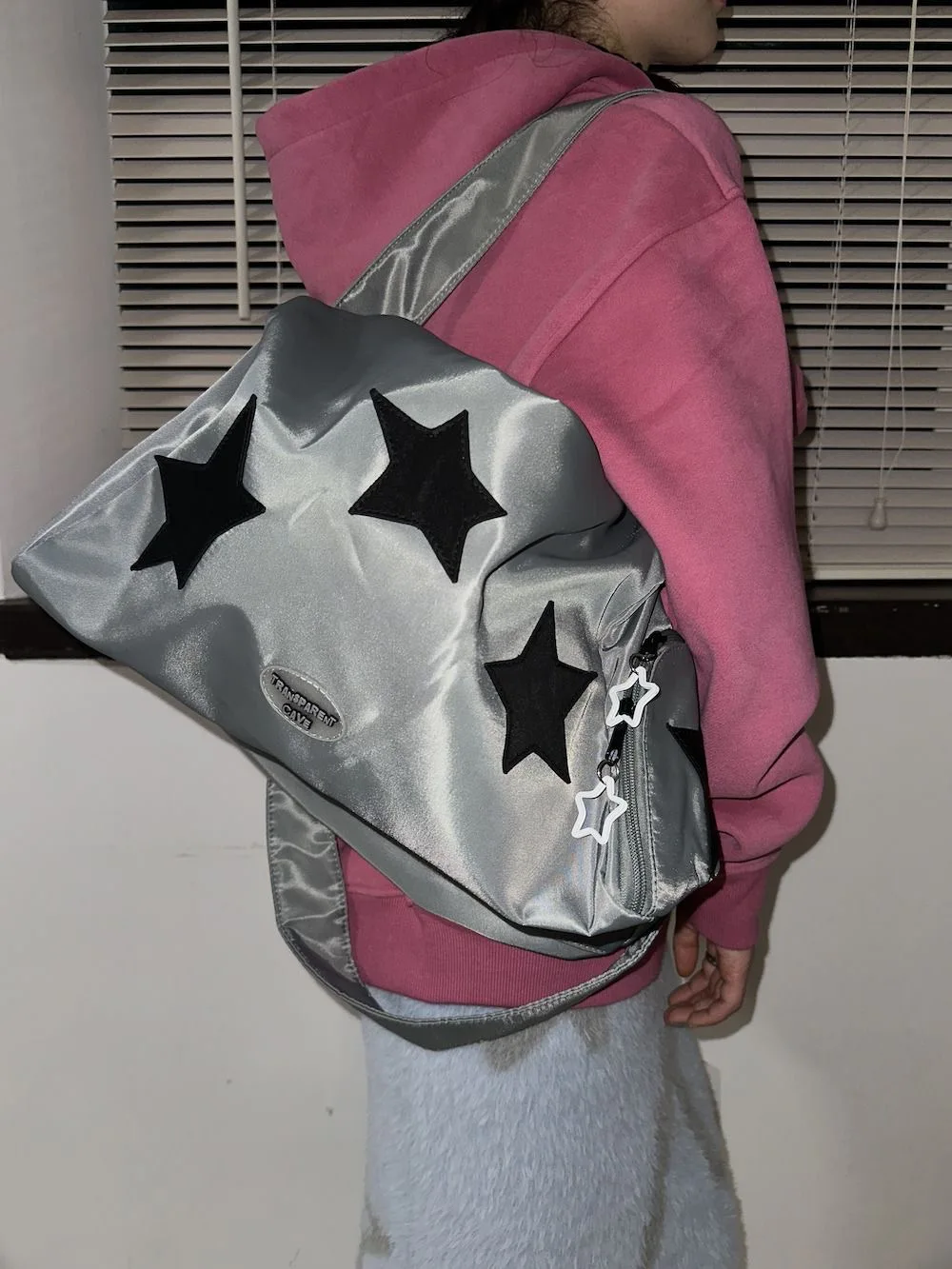 Casual Girls Star Pattern Shoulder Bags Y2K Silver Large Capacity Big Tote Crossbody Bag for Women Hiphop Style Ins Travel Pack
Casual Girls Star Pattern Shoulder Bags Y2K Silver Large Capacity Big Tote Crossbody Bag for Women Hiphop Style Ins Travel Pack