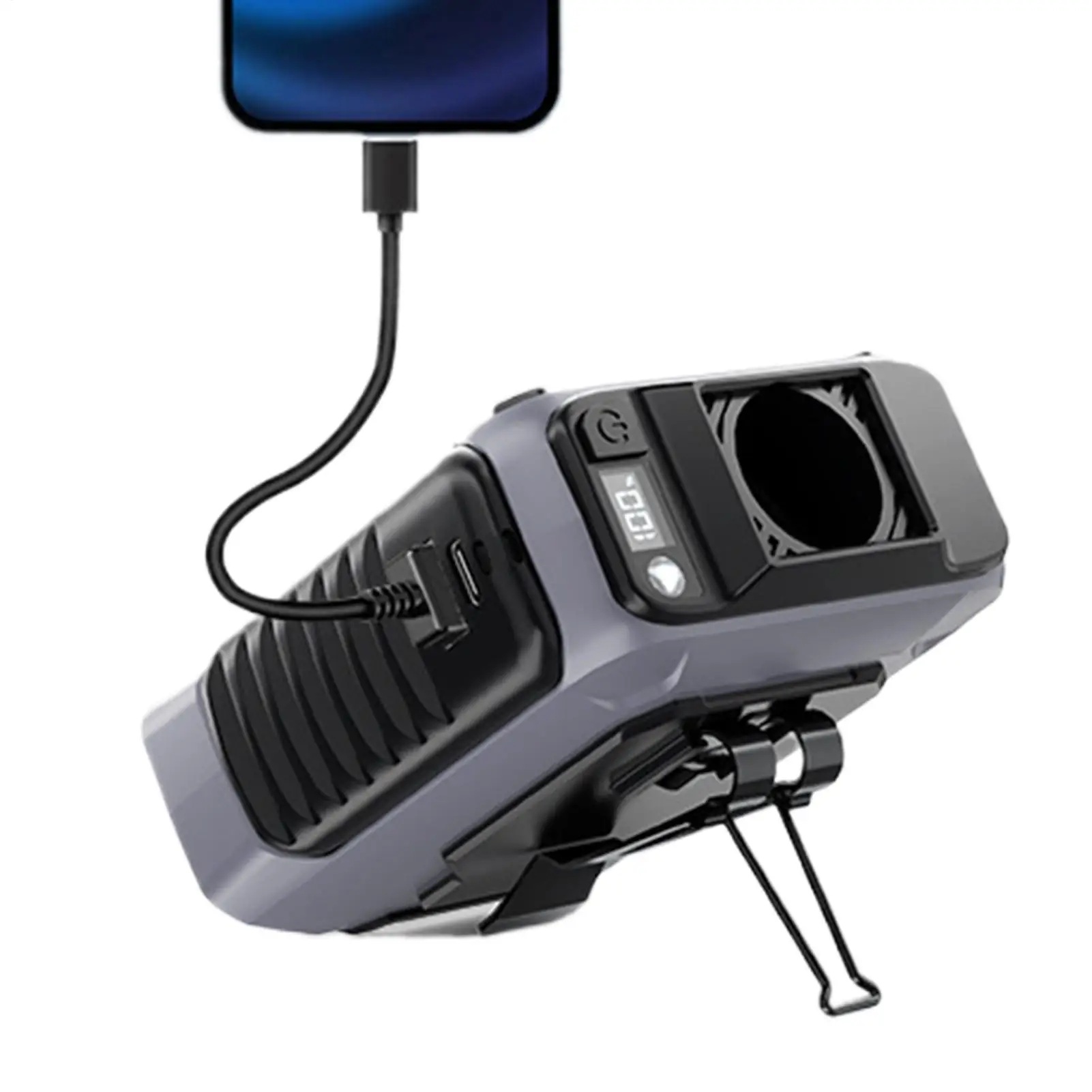 Waist Fan 5 Speed Clip On Belt Personal Fan Portable Multifunctional Cooling Device Outdoor Working Companion For Camping 
Waist Fan 5 Speed Clip On Belt Personal Fan Portable Multifunctional Cooling Device Outdoor Working Companion For Camping