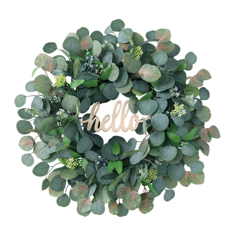 Green Leaf Wreath with Berries Designs Decorative Portable Accessory for Party Wedding Supplies Indoor Outdoor
Green Leaf Wreath with Berries Designs Decorative Portable Accessory for Party Wedding Supplies Indoor Outdoor