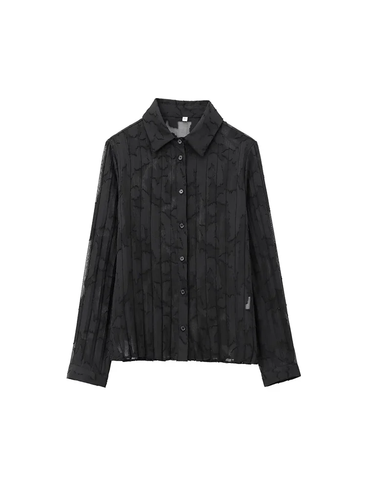 Willshela Women Fashion Black Printed Single Breasted Blouse Vintage Lapel Neck Long Sleeves Female Chic Lady Shirts
Willshela Women Fashion Black Printed Single Breasted Blouse Vintage Lapel Neck Long Sleeves Female Chic Lady Shirts