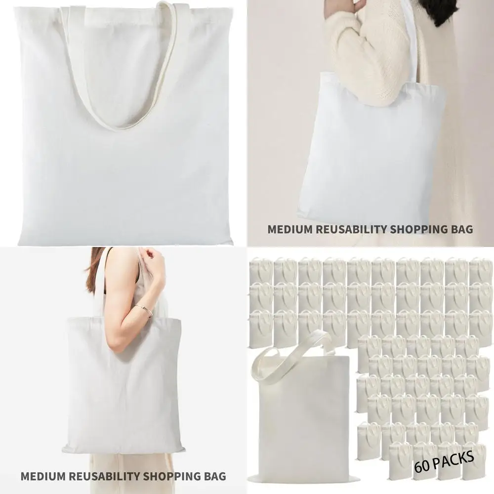 Набор из 60 белых полиэстеровых сумок-тоут, 14x16 дюймов, многоразовые сумки для продуктов, для термотрансферной печати и рукоделия
Набор из 60 белых полиэстеровых сумок-тоут, 14x16 дюймов, многоразовые сумки для продуктов, для термотрансферной печати и рукоделия