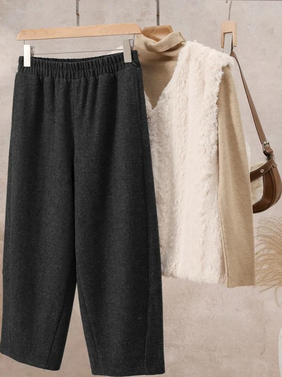 Новые зимние повседневные утепленные брюки-харланы больших размеров для женщин: свободный крой, модные, универсальные, теплые, прямые брюки длиной 7/8
Новые зимние повседневные утепленные брюки-харланы больших размеров для женщин: свободный крой, модные, универсальные, теплые, прямые брюки длиной 7/8