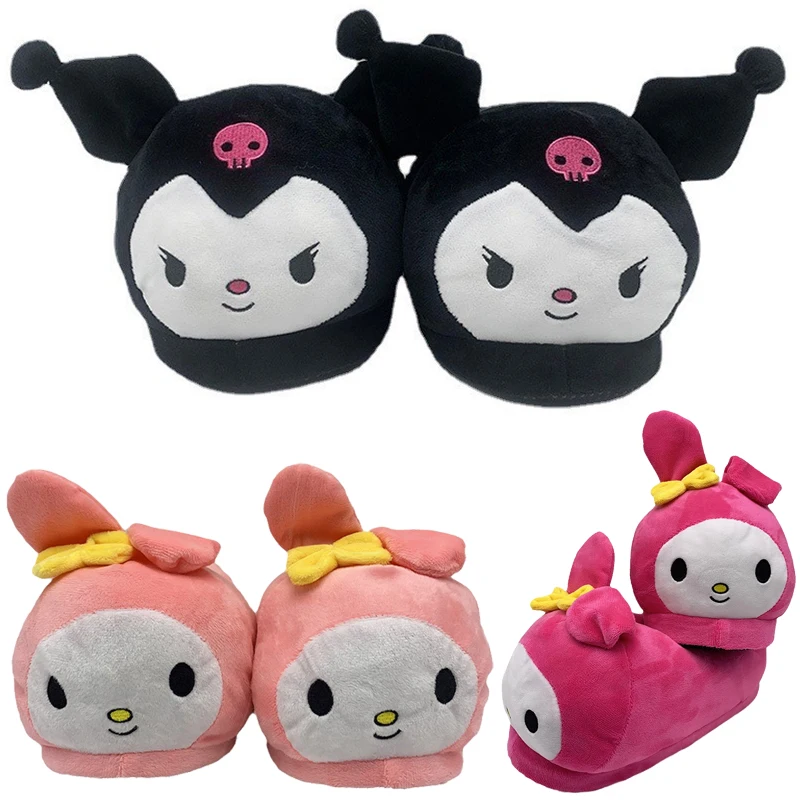 Sanrio Kuromi My Melody Cotton Slippers Women's Cartoon Cute Winter Warm Plush Shoes Non-slip Kawaii Cotton Shoes House Slippers
Sanrio Kuromi My Melody Cotton Slippers Women's Cartoon Cute Winter Warm Plush Shoes Non-slip Kawaii Cotton Shoes House Slippers