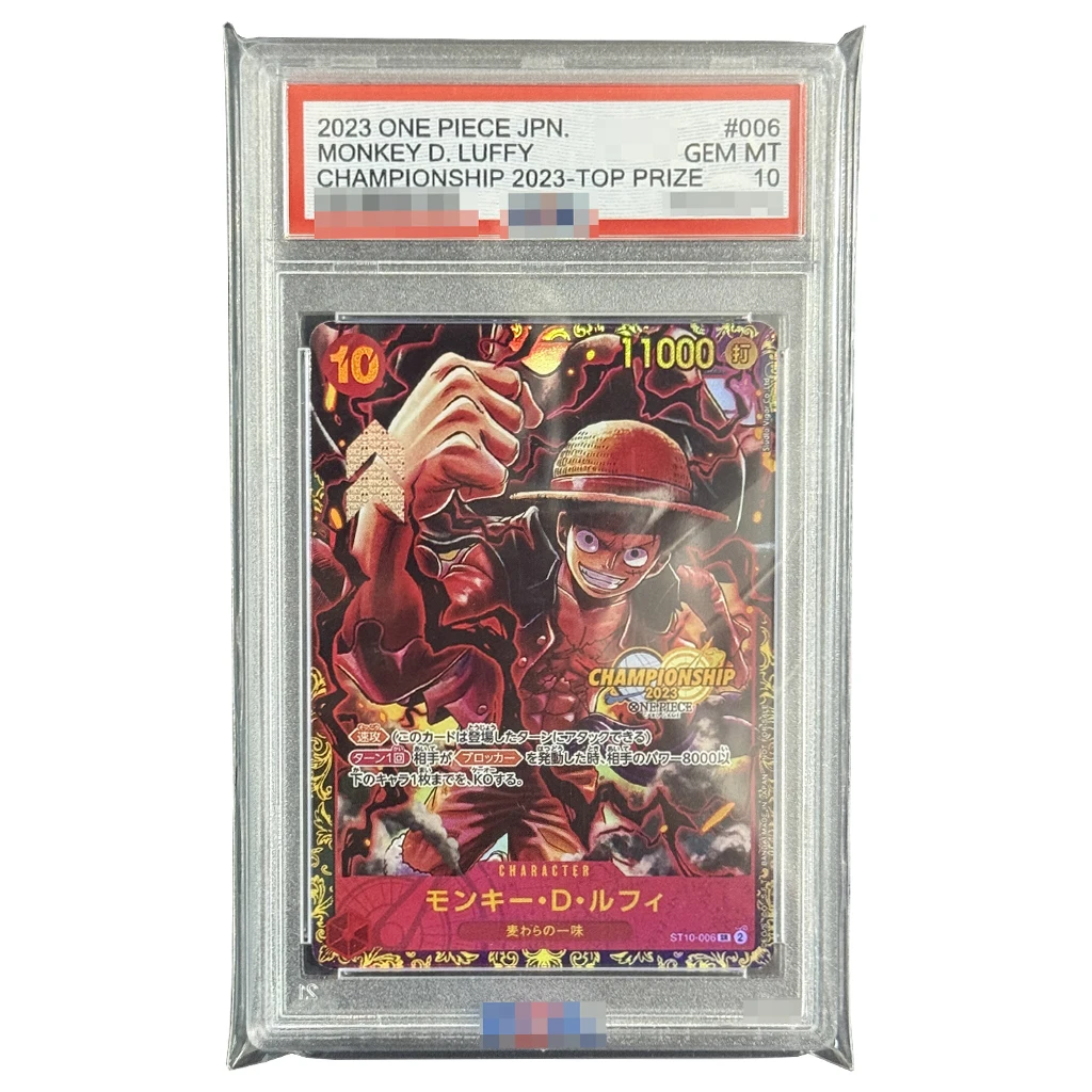 DIY 2023 Championship Top Prize Luffy One Piece Cards — выдающиеся карты Monkey D. Luffy GEM MT 10, коллекция голографических флэш-памян 
DIY 2023 Championship Top Prize Luffy One Piece Cards — выдающиеся карты Monkey D. Luffy GEM MT 10, коллекция голографических флэш-памян