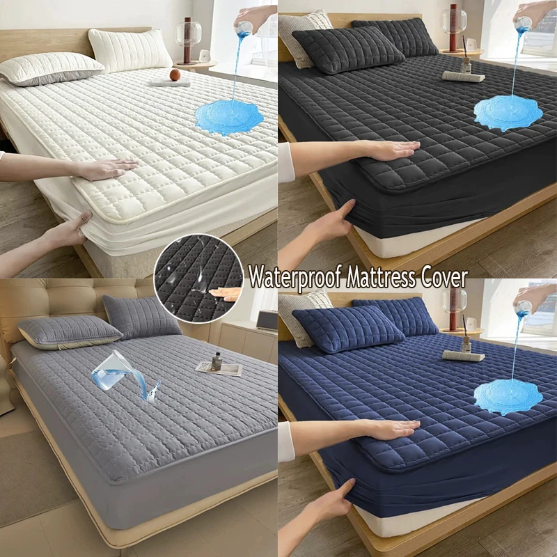 New Deluxe Waterproof Mattress Cover With Elastic edge 360 Degree Wrap Mattress Protector Breathable Bedding product 매트리스 커버
New Deluxe Waterproof Mattress Cover With Elastic edge 360 Degree Wrap Mattress Protector Breathable Bedding product 매트리스 커버