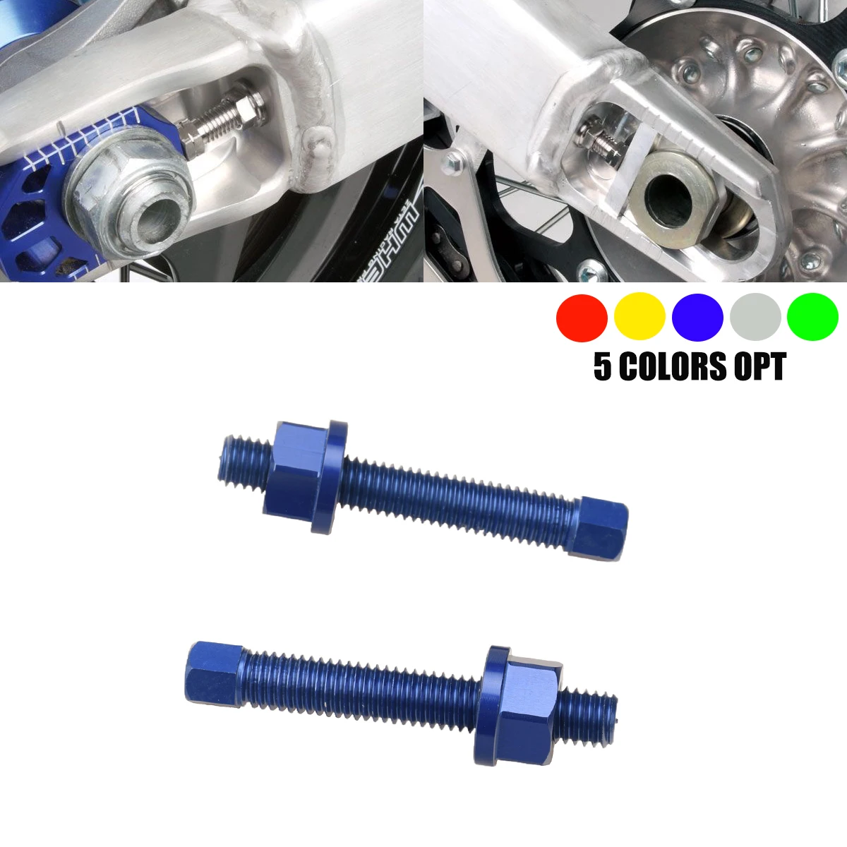 Motorcycles M8x50MM Rear Axle Blocks Chain Adjuster Bolt For YAMAHA YZ65 YZ85 YZF YZ250FX YZ125X 150X WR450F WR250X TENERE700
Motorcycles M8x50MM Rear Axle Blocks Chain Adjuster Bolt For YAMAHA YZ65 YZ85 YZF YZ250FX YZ125X 150X WR450F WR250X TENERE700