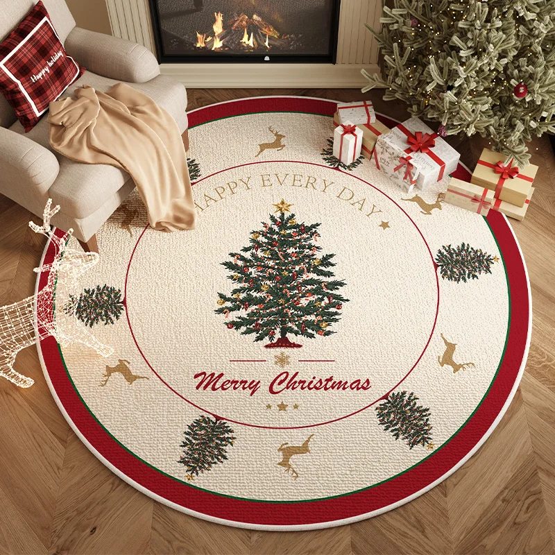 VIKAMA Christmas Round Carpet, Festive Atmosphere Decorative Floor Mat, Light Luxury Home Decoration For The Living Room
VIKAMA Christmas Round Carpet, Festive Atmosphere Decorative Floor Mat, Light Luxury Home Decoration For The Living Room