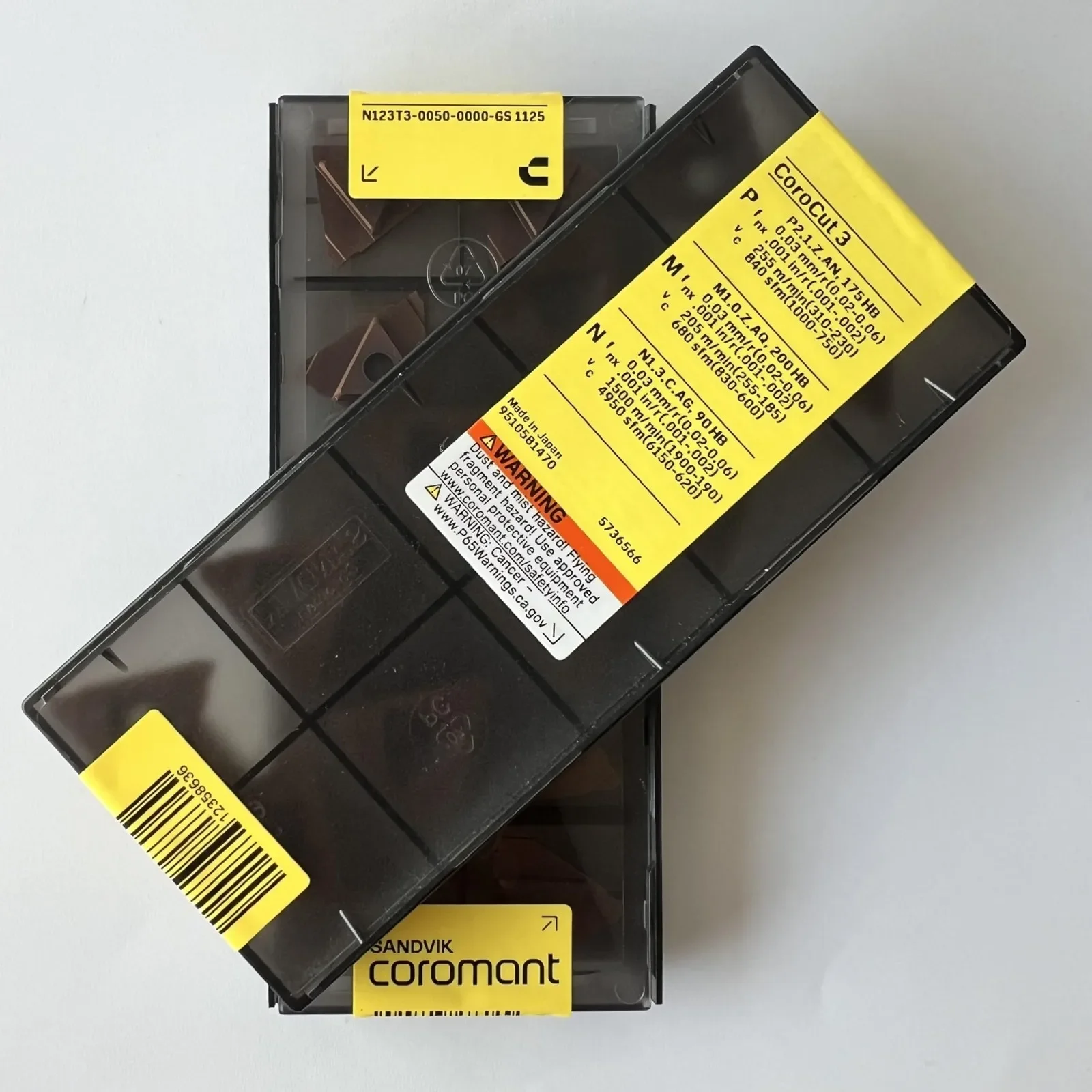 SANDVIK / N123T3-0050-0000-GS 1125 / Original Swedish hard alloy blade 10 Pcs
SANDVIK / N123T3-0050-0000-GS 1125 / Original Swedish hard alloy blade 10 Pcs