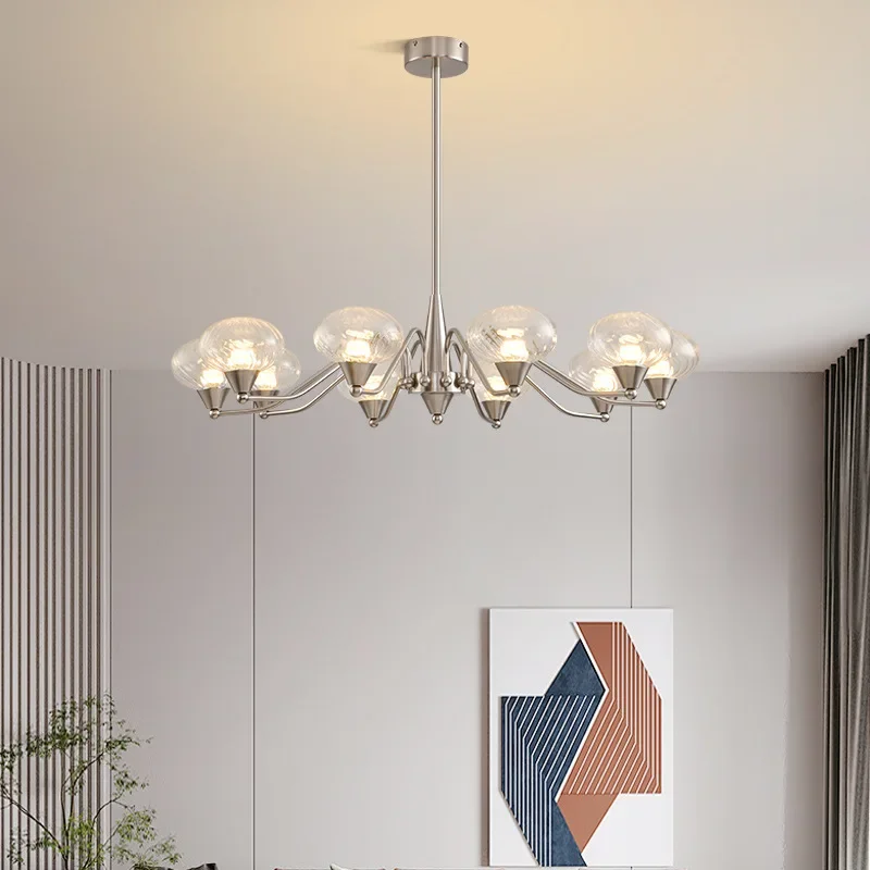 SANDYHA Italian Wrought Iron Pendant Lights Glass Lampshade Design Ceiling Chandeliers Living Room Bedroom Decoration Lighting
SANDYHA Italian Wrought Iron Pendant Lights Glass Lampshade Design Ceiling Chandeliers Living Room Bedroom Decoration Lighting