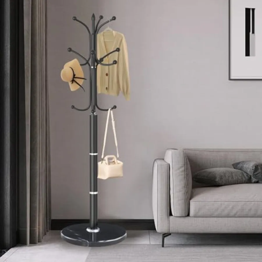 Metal Coat Rack Stand Modern Freestanding Coat Rack with Natural Marble Base Black Coat Racks and Coat Hall Tree Hanger Stand w
Metal Coat Rack Stand Modern Freestanding Coat Rack with Natural Marble Base Black Coat Racks and Coat Hall Tree Hanger Stand w