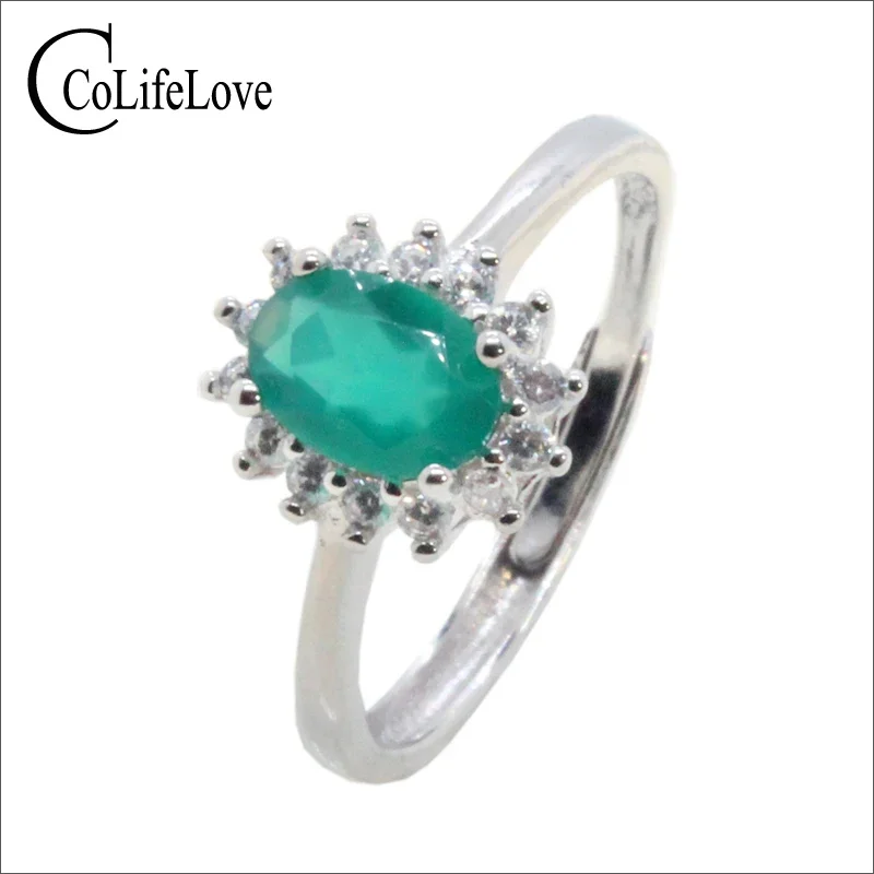 Fashion 925 Silver Chalcedony Ring for Daily Wear 5mm*7mm Natural Green Chalcedony Silver Ring Brithday Gift for Women
Fashion 925 Silver Chalcedony Ring for Daily Wear 5mm*7mm Natural Green Chalcedony Silver Ring Brithday Gift for Women