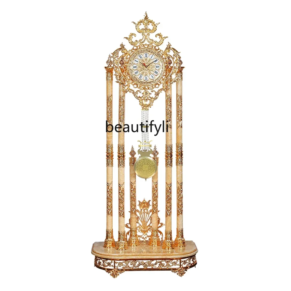 Y European Floor Clock Topaz Standing Clock Luxury Villa Household Crystal Floor Clock
Y European Floor Clock Topaz Standing Clock Luxury Villa Household Crystal Floor Clock