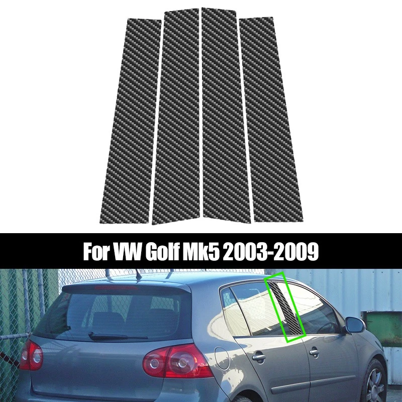 4Pcs Car Window Door Pillar Posts Cover Trim Decoration Stickers Carbon Fiber Black For VW Golf Mk5 2003-2008 2009 Accessories
4Pcs Car Window Door Pillar Posts Cover Trim Decoration Stickers Carbon Fiber Black For VW Golf Mk5 2003-2008 2009 Accessories