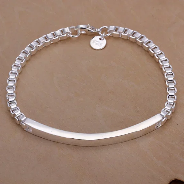 High Quality Valentine Gift Beautiful 4mm Chain 925 Sterling Silver Jewelry Bracelet For Women Lady Wedding Party Gift
High Quality Valentine Gift Beautiful 4mm Chain 925 Sterling Silver Jewelry Bracelet For Women Lady Wedding Party Gift