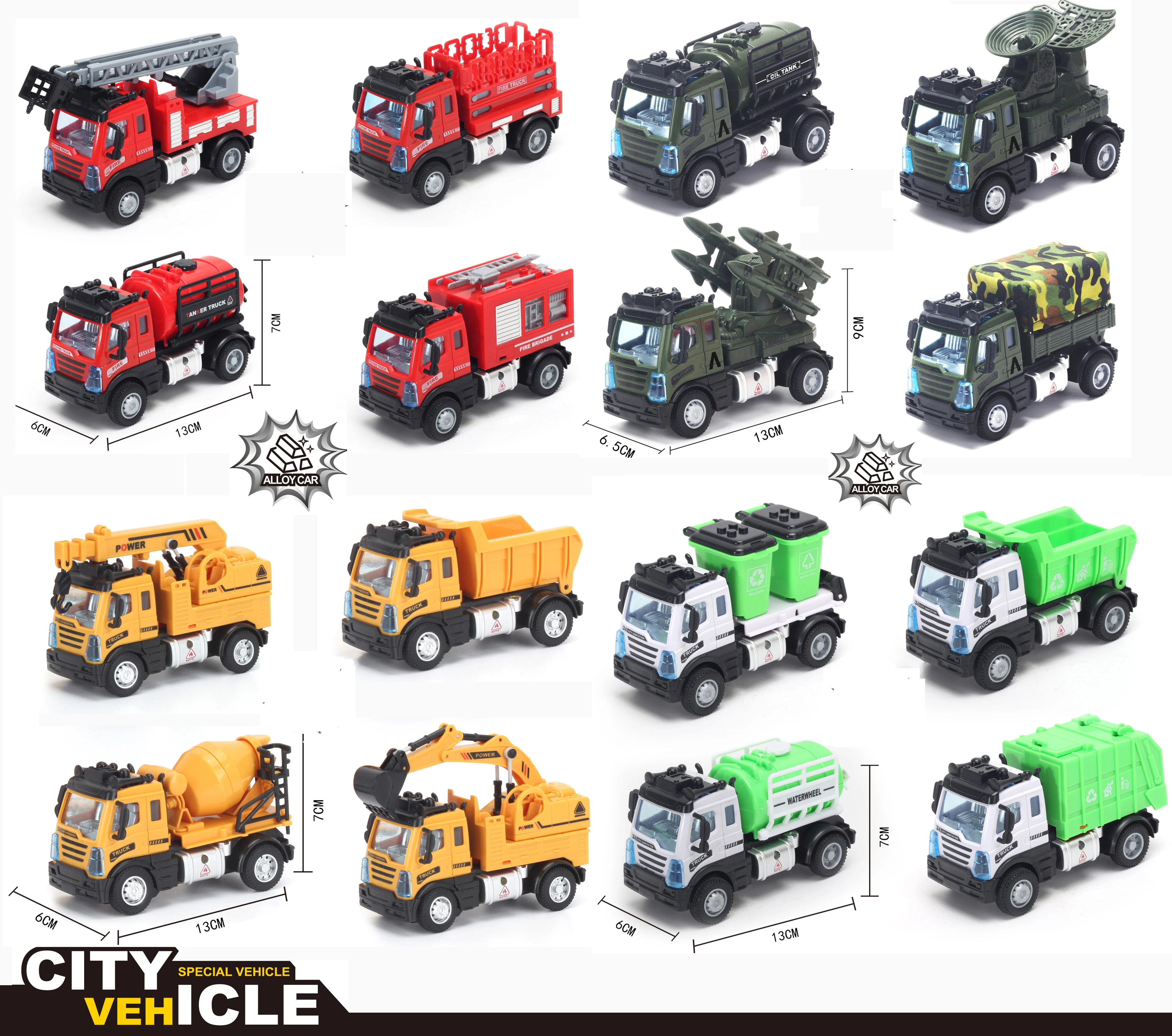 Pull-Back Alloy Car Model, Small City Vehicle Model with Lights and Music, Fire Truck, Construction Vehicle, Transport Vehicle, Military Vehicle, Holiday Gift for Friends
Pull-Back Alloy Car Model, Small City Vehicle Model with Lights and Music, Fire Truck, Construction Vehicle, Transport Vehicle, Military Vehicle, Holiday Gift for Friends