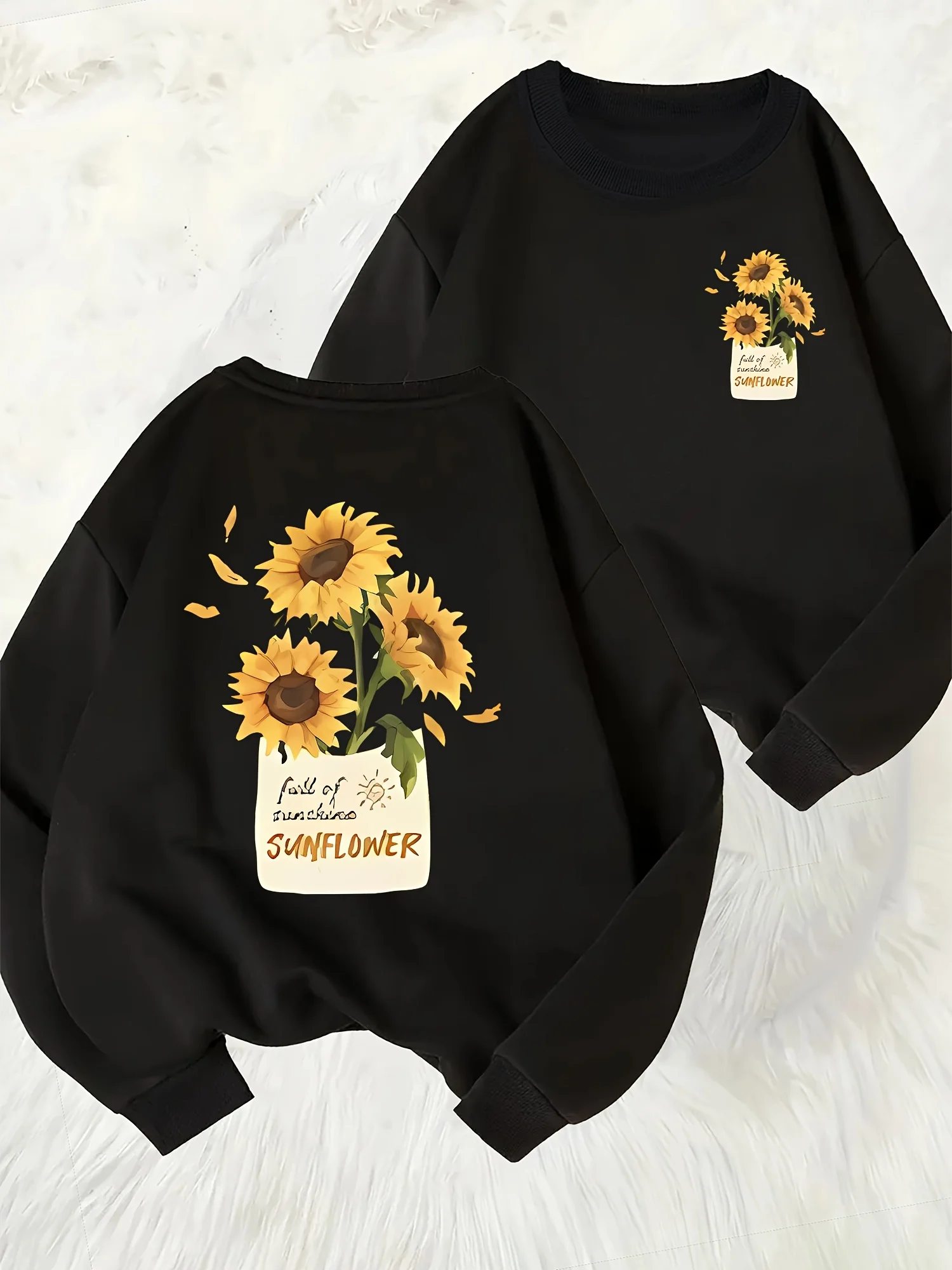 Sunflower Graphic Printing Autumn and Winter Cotton Men's and Women's Sweatshirts Outdoor Sports Leisure Fashion Trend
Sunflower Graphic Printing Autumn and Winter Cotton Men's and Women's Sweatshirts Outdoor Sports Leisure Fashion Trend